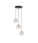 Pendant lamps - Luces Exclusivas ADELA Pendant Modern gold and gold shades 3xE27 max 12W LE43361 - product 1