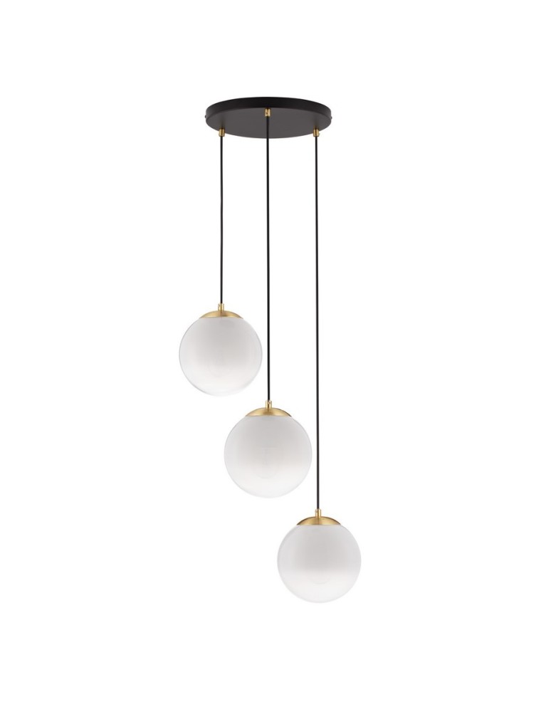 Pendant lamps - Luces Exclusivas ADELA Pendant Modern gold and gold shades 3xE27 max 12W LE43361 - product kolory-swiatla.pl 1