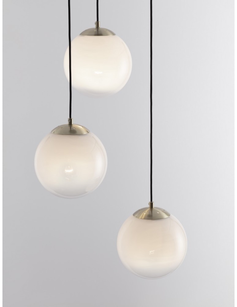 Pendant lamps - Luces Exclusivas ADELA Pendant Modern gold and gold shades 3xE27 max 12W LE43361 - product kolory-swiatla.pl 3