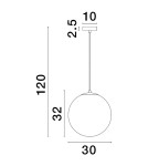 Single pendant lamps - Luces Exclusivas ADELA Pendant Modern gold and gold shades 1xE27 max 12W LE43362 - product 2