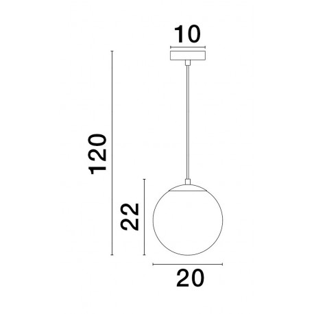 Luces Exclusivas ADELA Wisząca Nowoczesna złoty i odcienie złota 1xE27 max 12W LE43363