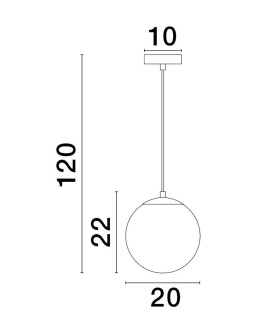 Luces Exclusivas ADELA Pendant Modern gold and gold shades 1xE27 max 12W LE43363 - product 2