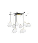 Pendant lamps - Luces Exclusivas ADOBE Pendant Modern gold and gold shades 12xG9 max 5W LE43364 - product 1
