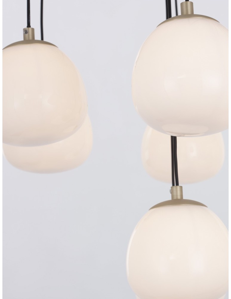 Pendant lamps - Luces Exclusivas ADOBE Pendant Modern gold and gold shades 12xG9 max 5W LE43364 - product kolory-swiatla.pl 3