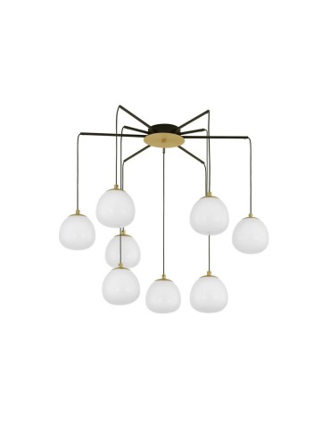 Luces Exclusivas ADOBE Wisząca Nowoczesna złoty i odcienie złota 8xG9 max 5W LE43365