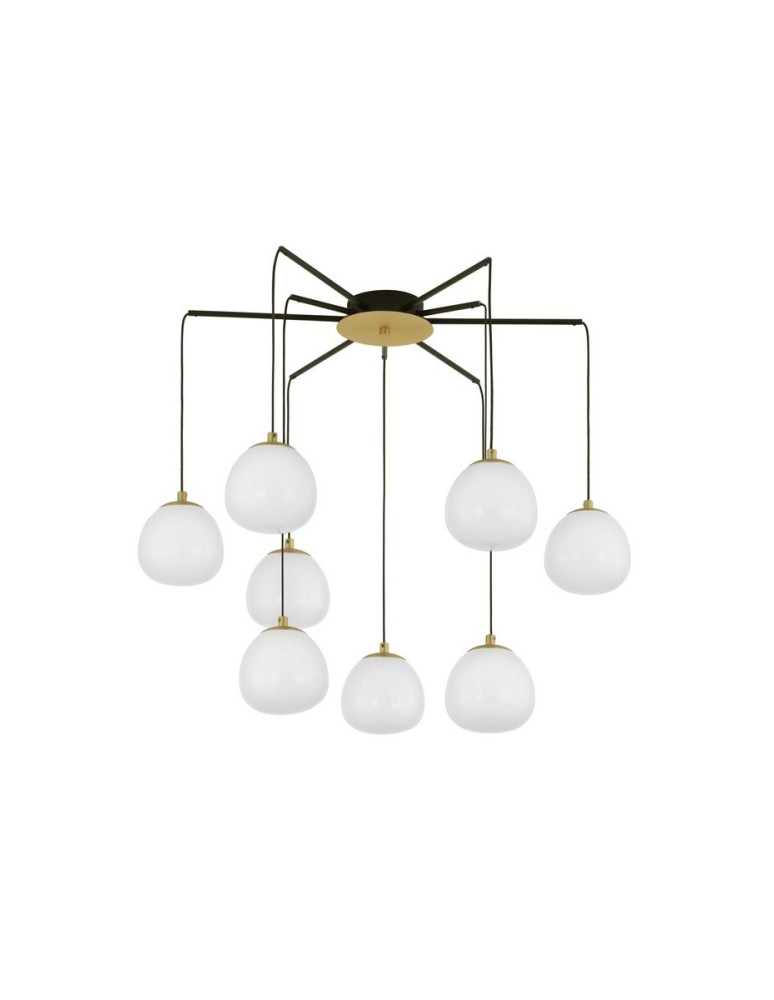 Pendant lamps - Luces Exclusivas ADOBE Pendant Modern gold and gold shades 8xG9 max 5W LE43365 - product kolory-swiatla.pl 1