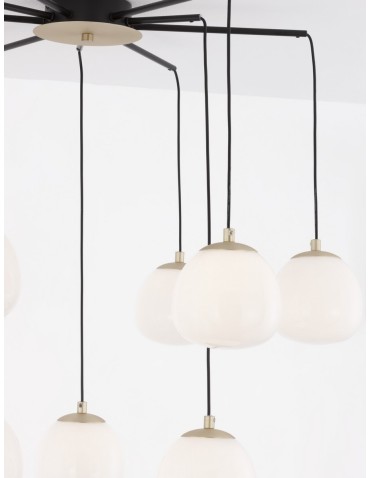 Luces Exclusivas ADOBE Wisząca Nowoczesna złoty i odcienie złota 8xG9 max 5W LE43365 - produkt 2