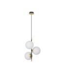 Pendant lamps spheres - Luces Exclusivas AEREO Pendant Modern Black 3xG9 max 5W LE43367 - product 1