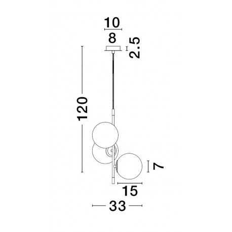 Luces Exclusivas AEREO Wisząca Nowoczesna czarny 3xG9 max 5W LE43367