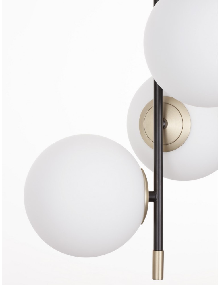 Pendant lamps spheres - Luces Exclusivas AEREO Pendant Modern Black 3xG9 max 5W LE43367 - product kolory-swiatla.pl 3