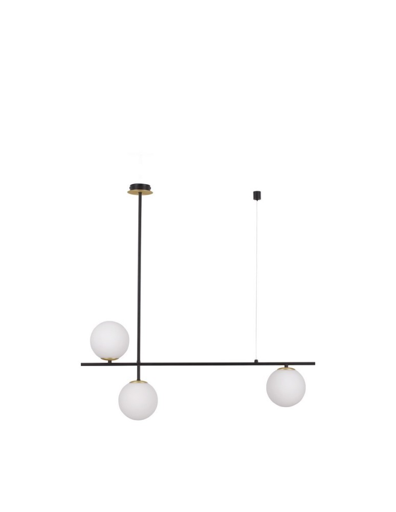 Pendant lamps spheres - Luces Exclusivas AEREO Pendant Modern Black 3xG9 max 5W LE43368 - product kolory-swiatla.pl 1