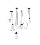 Pendant lamps - Luces Exclusivas BADEN Pendant Modern Black 5xE14 max 5W LE43371 - product 1