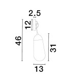 Wall lamps - Luces Exclusivas BADEN Wall-mounted Modern Black 1xE14 max 5W LE43372 - product 3