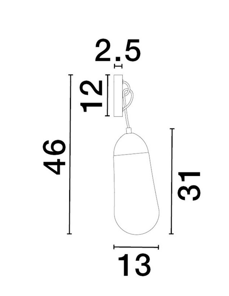 Kinkiety - Luces Exclusivas BADEN Ścienna Nowoczesna czarny 1xE14 max 5W LE43372 - produkt kolory-swiatla.pl 3