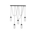 Pendant lamps - Luces Exclusivas BADEN Pendant Modern Black 5xE14 max 5W LE43373 - product 1