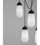 Pendant lamps - Luces Exclusivas BADEN Pendant Modern Black 5xE14 max 5W LE43373 - product 2