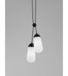 Pendant lamps - Luces Exclusivas BADEN Pendant Modern Black 2xE14 max 5W LE43375 - product 2