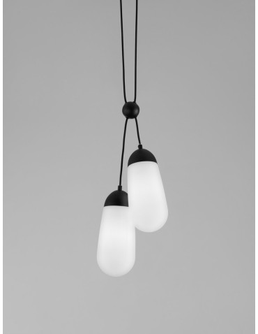 Luces Exclusivas BADEN Pendant Modern Black 2xE14 max 5W LE43375 - product 2