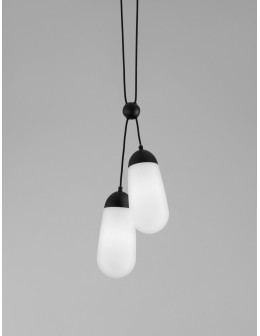 Luces Exclusivas BADEN Wisząca Nowoczesna czarny 2xE14 max 5W LE43375 - produkt 2