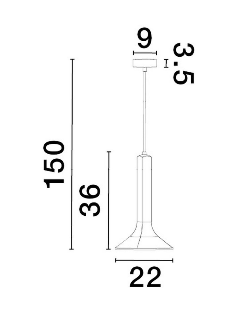 Lampy wiszące - Luces Exclusivas BADOW Wisząca Nowoczesna szary i odcienie szarości 1xE14 max 5W LE43377 - produkt kolory-swiatla.pl 3