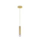 Single pendant lamps - Luces Exclusivas BAJAN Pendant Modern gold and gold shades 1xE27 max 12W LE43380 - product 1