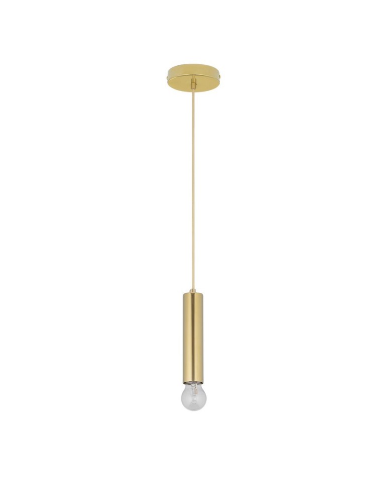 Single pendant lamps - Luces Exclusivas BAJAN Pendant Modern gold and gold shades 1xE27 max 12W LE43380 - product kolory-swiatla.pl 1