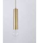 Single pendant lamps - Luces Exclusivas BAJAN Pendant Modern gold and gold shades 1xE27 max 12W LE43380 - product 2