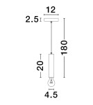 Single pendant lamps - Luces Exclusivas BAJAN Pendant Modern gold and gold shades 1xE27 max 12W LE43380 - product 3