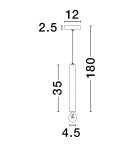 Single pendant lamps - Luces Exclusivas BAJAN Pendant Modern gold and gold shades 1xE27 max 12W LE43381 - product 2