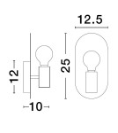 Kinkiety - Luces Exclusivas BAJIO Ścienna Nowoczesna złoty i odcienie złota 1xE27 max 12W LE43383 - produkt 3