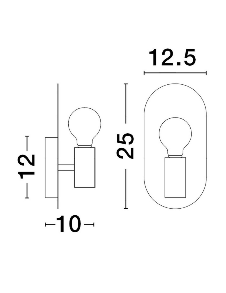 Wall lamps - Luces Exclusivas BAJIO Wall-mounted Modern Gold and gold shades 1xE27 max 12W LE43383 - product kolory-swiatla.pl 3