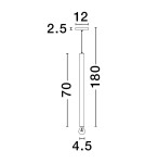 Single pendant lamps - Luces Exclusivas BAJAN Pendant Modern gold and gold shades 1xE27 max 12W LE43384 - product 3