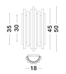 Wall lamps - Luces Exclusivas BAJHI Wall-mounted Modern Gold and shades of gold 8xLED max 3W 3000K LE43385 - product 3