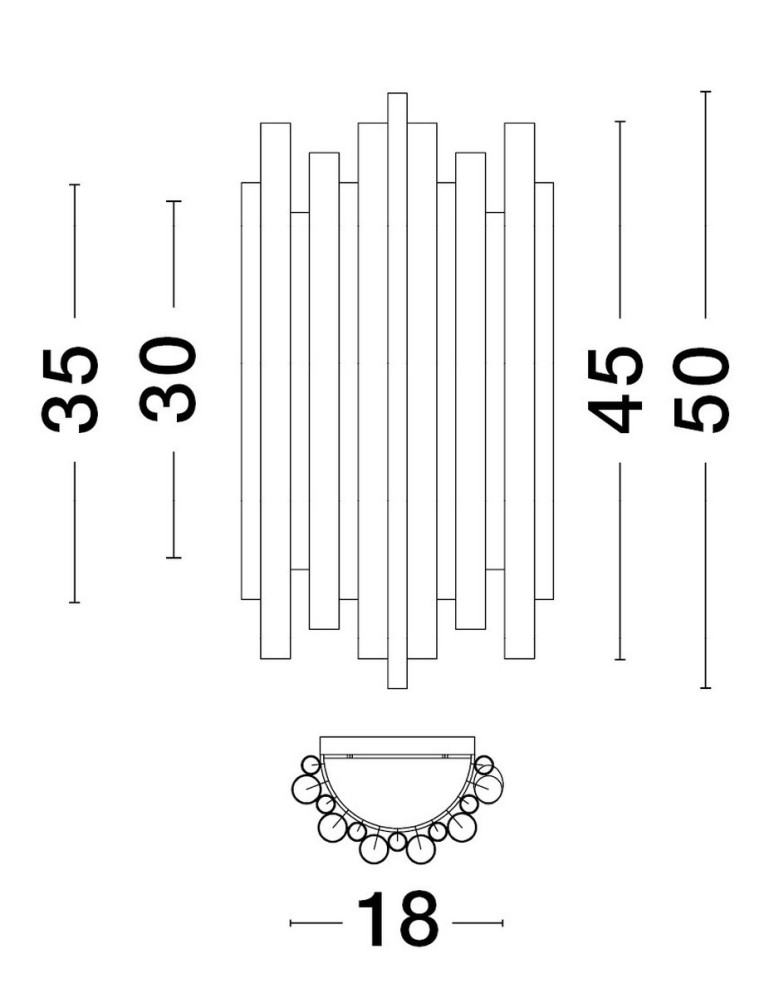 Wall lamps - Luces Exclusivas BAJHI Wall-mounted Modern Gold and shades of gold 8xLED max 3W 3000K LE43385 - product kolory-swiatla.pl 3