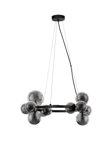 Luces Exclusivas PARLA Wisząca Nowoczesna szary i odcienie szarości 11xG9 max 5W LE43387