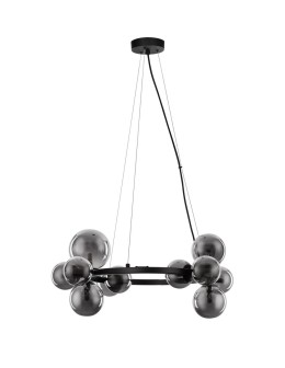 Luces Exclusivas PARLA Wisząca Nowoczesna szary i odcienie szarości 11xG9 max 5W LE43387