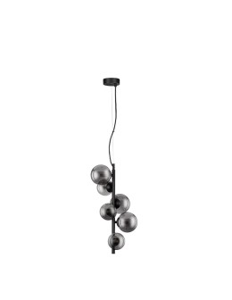 Luces Exclusivas PARLA Wisząca Nowoczesna szary i odcienie szarości 6xG9 max 5W LE43388