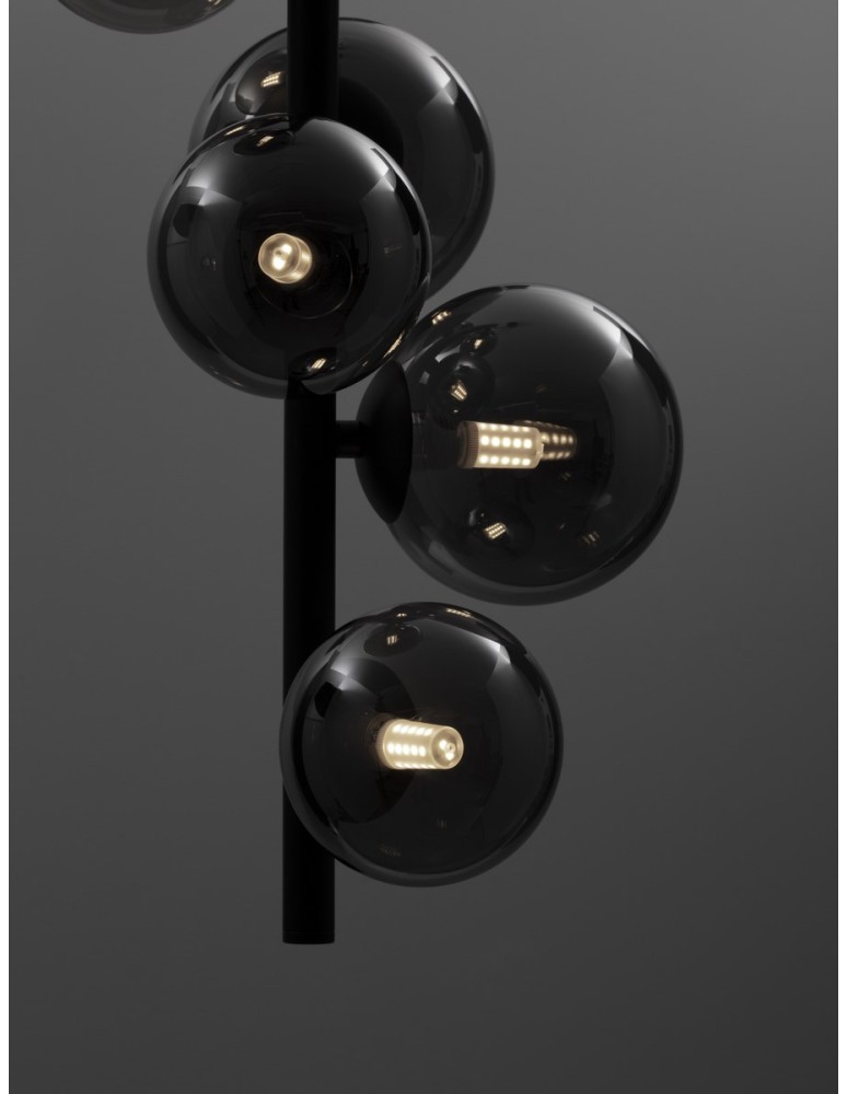 Lampy wiszące - Luces Exclusivas PARLA Wisząca Nowoczesna szary i odcienie szarości 6xG9 max 5W LE43388 - produkt kolory-swiatla.pl 4