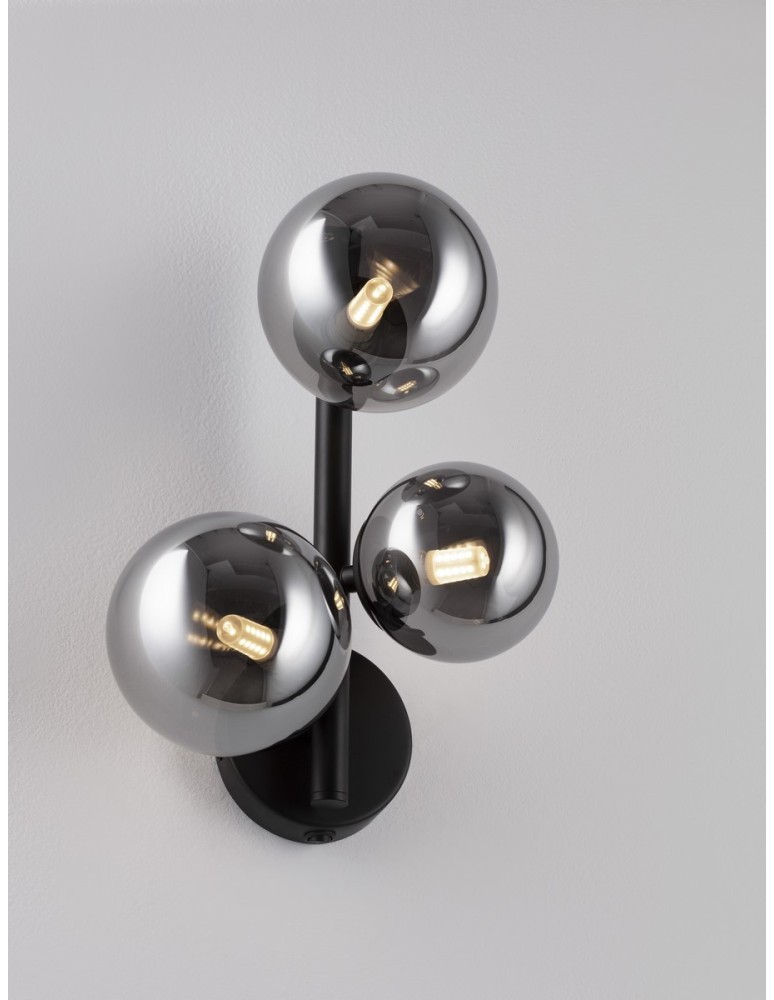 Wall lamps - Luces Exclusivas PARLA Wall-mounted Modern Grey and shades of grey 3xG9 max 5W LE43389 - product kolory-swiatla.pl 2