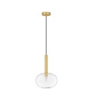 Pendant lamps - Luces Exclusivas BAJOS Pendant Modern gold and gold shades 1xG9 max 5W LE43390 - product 1