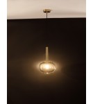 Pendant lamps - Luces Exclusivas BAJOS Pendant Modern gold and gold shades 1xG9 max 5W LE43390 - product 2