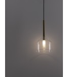 Pendant lamps - Luces Exclusivas BAJOS Pendant Modern gold and gold shades 1xG9 max 5W LE43391 - product 2