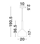 Lampy wiszące - Luces Exclusivas BAJOS Wisząca Nowoczesna złoty i odcienie złota 1xG9 max 5W LE43391 - produkt 3