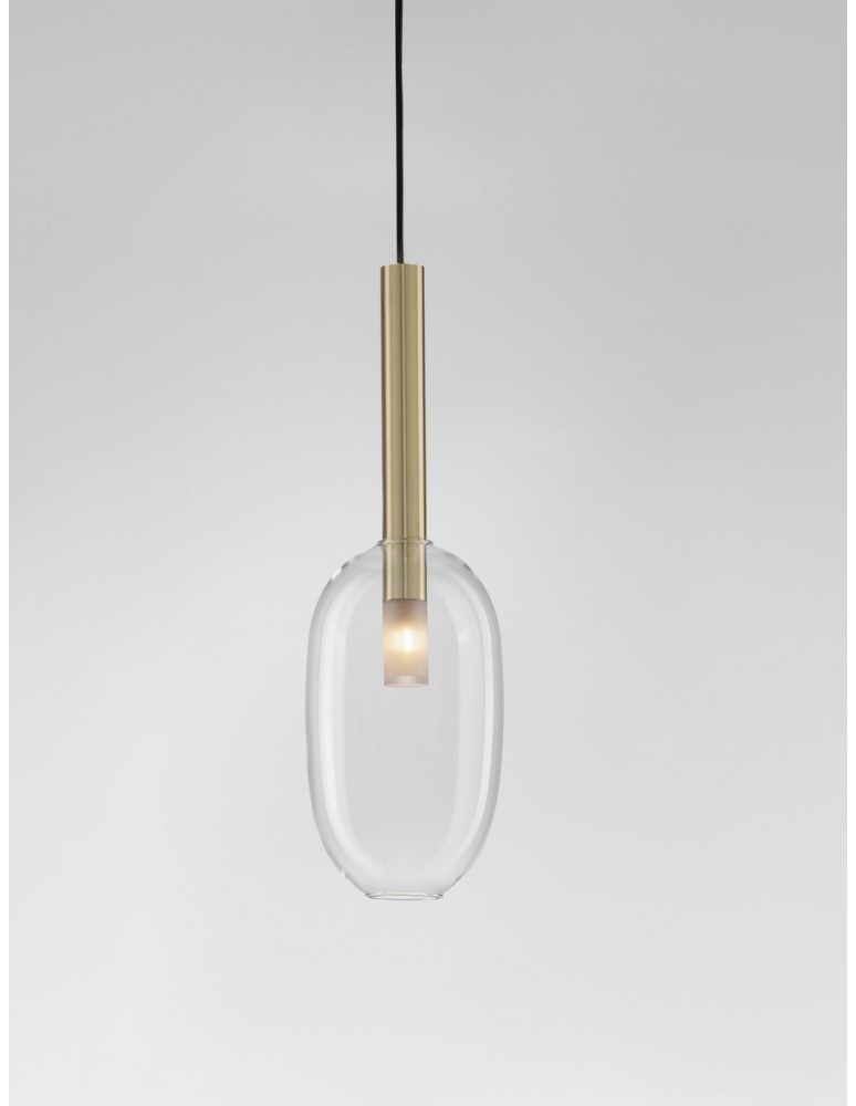 Lampy wiszące - Luces Exclusivas BAJOS Wisząca Nowoczesna złoty i odcienie złota 1xG9 max 5W LE43393 - produkt kolory-swiatla.pl 2