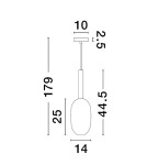Lampy wiszące - Luces Exclusivas BAJOS Wisząca Nowoczesna złoty i odcienie złota 1xG9 max 5W LE43393 - produkt 3
