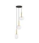 Pendant lamps - Luces Exclusivas BAJOS Pendant Modern gold and gold shades 3xG9 max 5W LE43394 - product 1