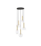 Pendant lamps - Luces Exclusivas BAJOS Pendant Modern Gold and Shades of Gold 5xG9 max 5W LE43395 - product 1