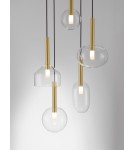 Lampy wiszące - Luces Exclusivas BAJOS Wisząca Nowoczesna złoty i odcienie złota 5xG9 max 5W LE43395 - produkt 3