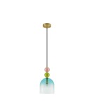 Pendant lamps - Luces Exclusivas BALAM Pendant Modern gold and gold shades 1xE14 max 5W LE43396 - product 1