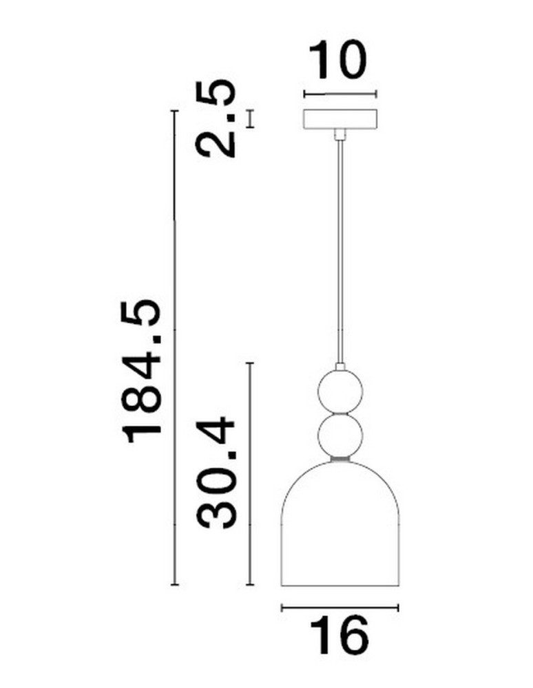 Pendant lamps - Luces Exclusivas BALAM Pendant Modern gold and gold shades 1xE14 max 5W LE43396 - product kolory-swiatla.pl 2